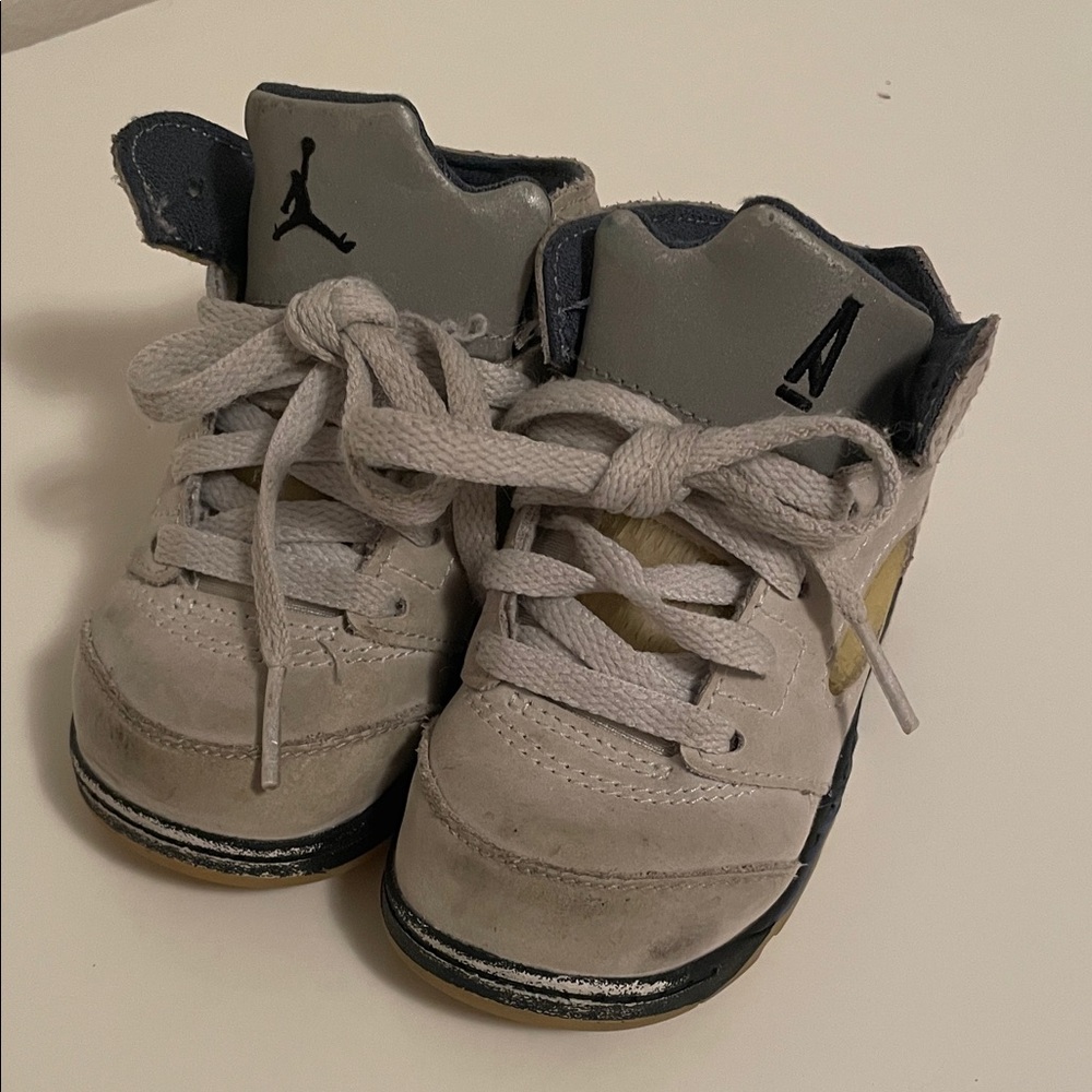 Jordan Kids Sneakers - Gray and Gold